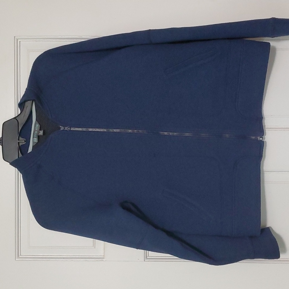 Title Nine blue jacket with pockets Size M. Worn once. Excellent condition.